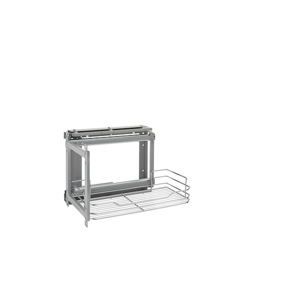 Rev-A-Shelf Steel, Silver, 14 in W, 15 in H, 19 in D, 21.38 in L, Silver 5708-15CR - main